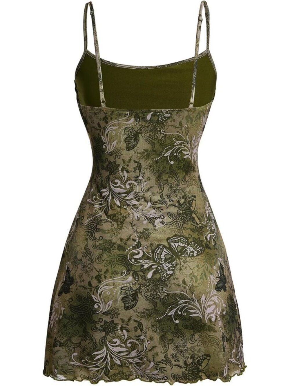 Summer Boho Mini Dress for Women | A-Line Mesh Short Dress | 90s Style Fashion - Picture 4 of 5